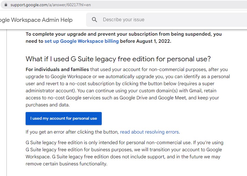 G suite free edition